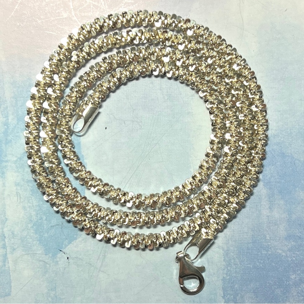 24" Sterling Silver 4mm ROC Chain